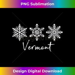 Vermont Snowflakes Ski Winter Skating Snowboarding Vacation Tank To - Sublimation-Optimized PNG File - Striking & Memorable Impressions