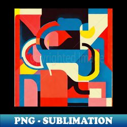 Almost Primary Bauhaus Abstract Design - Professional Sublimation Digital Download - Bold & Eye-catching