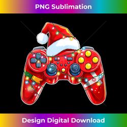 Video Game Controller Christmas Santa Hat Gamer Boys Xmas Tank Top - Sublimation-Optimized PNG File - Infuse Everyday with a Celebratory Spirit
