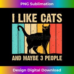 Funny Cat Design Cat Lover For Men Women Animal Introvert - Classic Sublimation PNG File - Animate Your Creative Concepts
