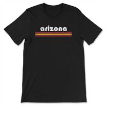 Vintage Arizona Retro Three Stripe Weathered  T-shirt, Sweatshirt & Hoodie