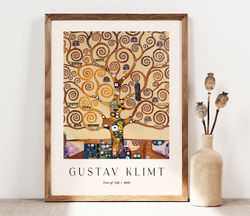 Gustav Klimt Poster, Klimt Tree of Life Print, Klimt Landscape, Floral Nature Wall Decor, Gift Idea, Wall art Print, Gar