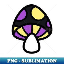 Non-Binary Mushroom Discrete Pride Flag - Special Edition Sublimation PNG File - Enhance Your Apparel with Stunning Detail