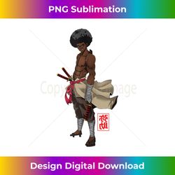 Samurai Afro Black Yasuke Sengoku Warrior Ronin Anime Fan Tank To - Edgy Sublimation Digital File - Elevate Your Style with Intricate Details