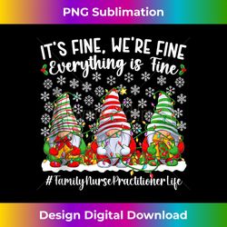 Funny FNP Christmas Family Nurse Practitioner Xmas Party Tank To - Minimalist Sublimation Digital File - Striking & Memorable Impressions