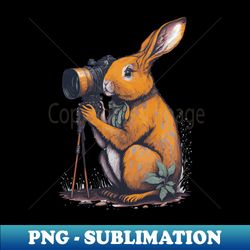 rabbit  photographer - png transparent sublimation file - revolutionize your designs