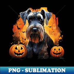 Schnauzer Halloween Design - Professional Sublimation Digital Download - Fashionable and Fearless