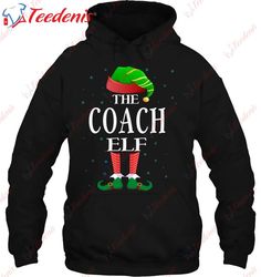 Coach Elf Funny Matching Pajama Group Christmas Shirt, Funny Christmas Outfits For Couples  Wear Love, Share Beauty