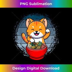 Ramen And Cats, Japanese Anime For Men Women, Retro Anime - Vibrant Sublimation Digital Download - Challenge Creative Boundaries
