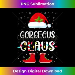 Santa Gorgeous Claus Elf Christmas Family Matching Pajama Tank Top - Sublimation-Optimized PNG File - Pioneer New Aesthetic Frontiers