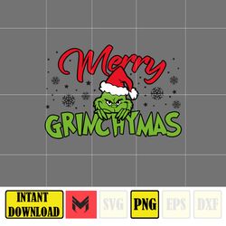 New Unique Grnich, Files The Grnich Png, Merry Grnichmas Png, Retro Grinc Png, Christmas Sublimation (12)