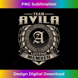 Team AVILA Lifetime Member Vintage AVILA Family - Urban Sublimation PNG Design - Striking & Memorable Impressions