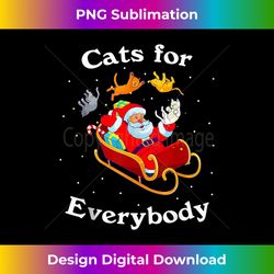 Retro Cats for Everybody Christmas Cat Lover Santa Tank Top - Timeless PNG Sublimation Download - Rapidly Innovate Your Artistic Vision