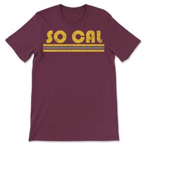 Vintage So Cal Southern California Retro Three Stripe Weathered  T-shirt, Sweatshirt & Hoodie