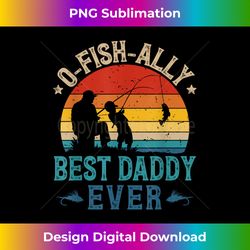 Vintage Fishing Best Daddy Ever Ofishally Sunset Fisherma - Innovative PNG Sublimation Design - Craft with Boldness and Assurance