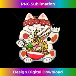 Ramen Cat Kawaii Anime Cool Japanese Food Ramen Lover Cute - Futuristic PNG Sublimation File - Lively and Captivating Visuals