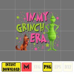 New Unique Grnich, Files The Grnich Png, Merry Grnichmas Png, Retro Grinc Png, Christmas Sublimation (7)