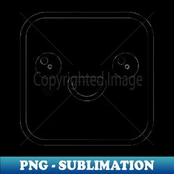 Happy Square Kawaii Emoji - Special Edition Sublimation PNG File - Unleash Your Inner Rebellion