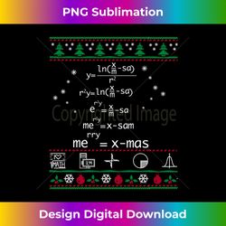 Funny Math Christmas Sweater -Merry Xmas in Math - Urban Sublimation PNG Design - Challenge Creative Boundaries