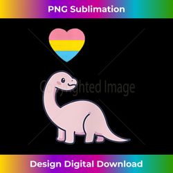 Pansexual Dinosaur LGBTQIA Pride Flag Kawaii Anime Aesthetic Tank Top - Artisanal Sublimation PNG File - Animate Your Creative Concepts