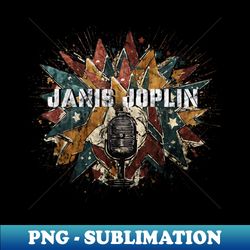 Retro Star - Janis Joplin - Artistic Sublimation Digital File - Fashionable and Fearless