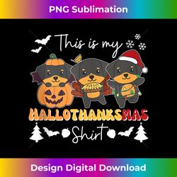 Rottweiler Christmas Halloween This is my Hallothanksmas Tank To - Vibrant Sublimation Digital Download - Access the Spectrum of Sublimation Artistry