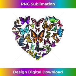 funny butterfly gift men women cool butterfly lover heart - artisanal sublimation png file - customize with flair