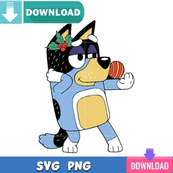 Bluey Funny Christmas SVG Best Files For Cricut Design Download