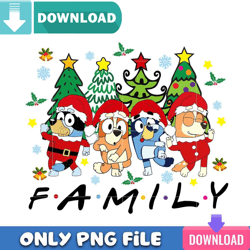 Family Merry Christmas PNG Perfect Sublimation Design