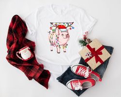 Merry Christmas Pig Shirt, Pig Lovers Christmas T-Shirt, Christmas Farmers Tee, Christmas Farmgirls Outfits, Christmas P