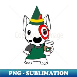Merry Christmas Bullseye Cute Puppy Team Member - Premium Sublimation Digital Download - Perfect for Personalization