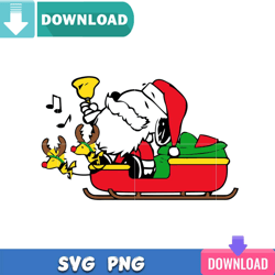 Snoopy Santa Clause Christmas SVG Best Files For Cricut Design