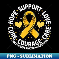 childhood cancer support family childhood cancer awareness - exclusive sublimation digital file - fashionable and fearless