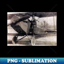 Bessie Coleman Black Female Pilot - Sublimation-Ready PNG File - Perfect for Sublimation Mastery