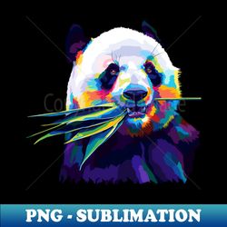 Panda Pop Art - Retro PNG Sublimation Digital Download - Unlock Vibrant Sublimation Designs