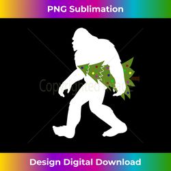 Funny Bigfoot Abominable Snowman Christmas Tree Gift - Edgy Sublimation Digital File - Reimagine Your Sublimation Pieces