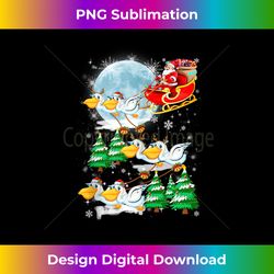 Santa Riding Reindeer Pelican Sleigh Christmas Lover Tank Top - Edgy Sublimation Digital File - Challenge Creative Boundaries