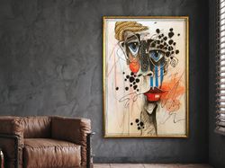 Art Print In A Surreal Style, Elaborate, Exuberant,Original,Different To Decorate Your Home, Wall Art Design, Framed Can