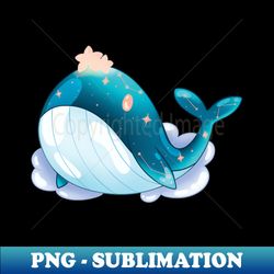 Galaxy Whale - Signature Sublimation PNG File - Perfect for Sublimation Art