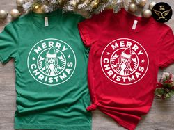 Starbucks Christmas Shirt,Merry Christmas Shirt, Coffee Lover Christmas Shirt, Holiday Shirt, Christmas Shirt, Holiday T