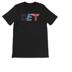 Detroit Michigan Sports Fan Three Letter City Abbreviation T-shirt, Sweatshirt & Hoodie