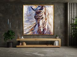 Horse Wall Art, Horse Canvas Art, Animal Wall Art, Canvas Wall Art, Horse Poster, Wall Art Canvas Design, Framed Canvas