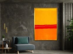 Mark Rothko Canvas Art Reproduction, Rothko Reproduction, Abstract Canvas Wall Art, Modern Art Expressionism Painting,Fr