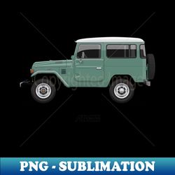 Land Cruiser FJ40 HardTop Green - Instant PNG Sublimation Download - Bring Your Designs to Life