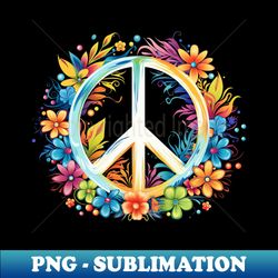 Peace Sign - Decorative Sublimation PNG File - Vibrant and Eye-Catching Typography