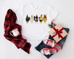 Christmas Chicken Sweatshirt, Merry Chickmas Shirt, Chicken Lover Shirt, Christmas Chicken Shirt, Christmas Country Shir