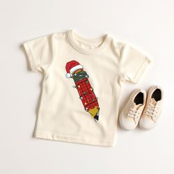 Color Pencil Christmas Sweatshirt, Art Pencil Christmas Shirt, Kindergarten Christmas Shirt, Christmas Teacher Shirt, Sa
