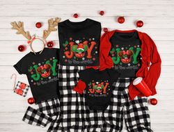 Disney Christmas Joy Shirt, Mickey And Minnie Christmas Joy Shirt Hoodie Sweatshirt, Disney Winter Shirt, Christmas Fami