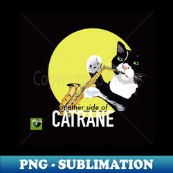 Tuxedo Cat Plays Alto Saxophone - Artistic Sublimation Digital File - Bold & Eye-catching