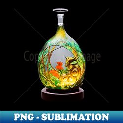 decorative bottle - elegant sublimation png download - bring your designs to life